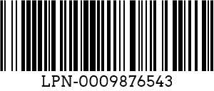 Код 128 barcode example